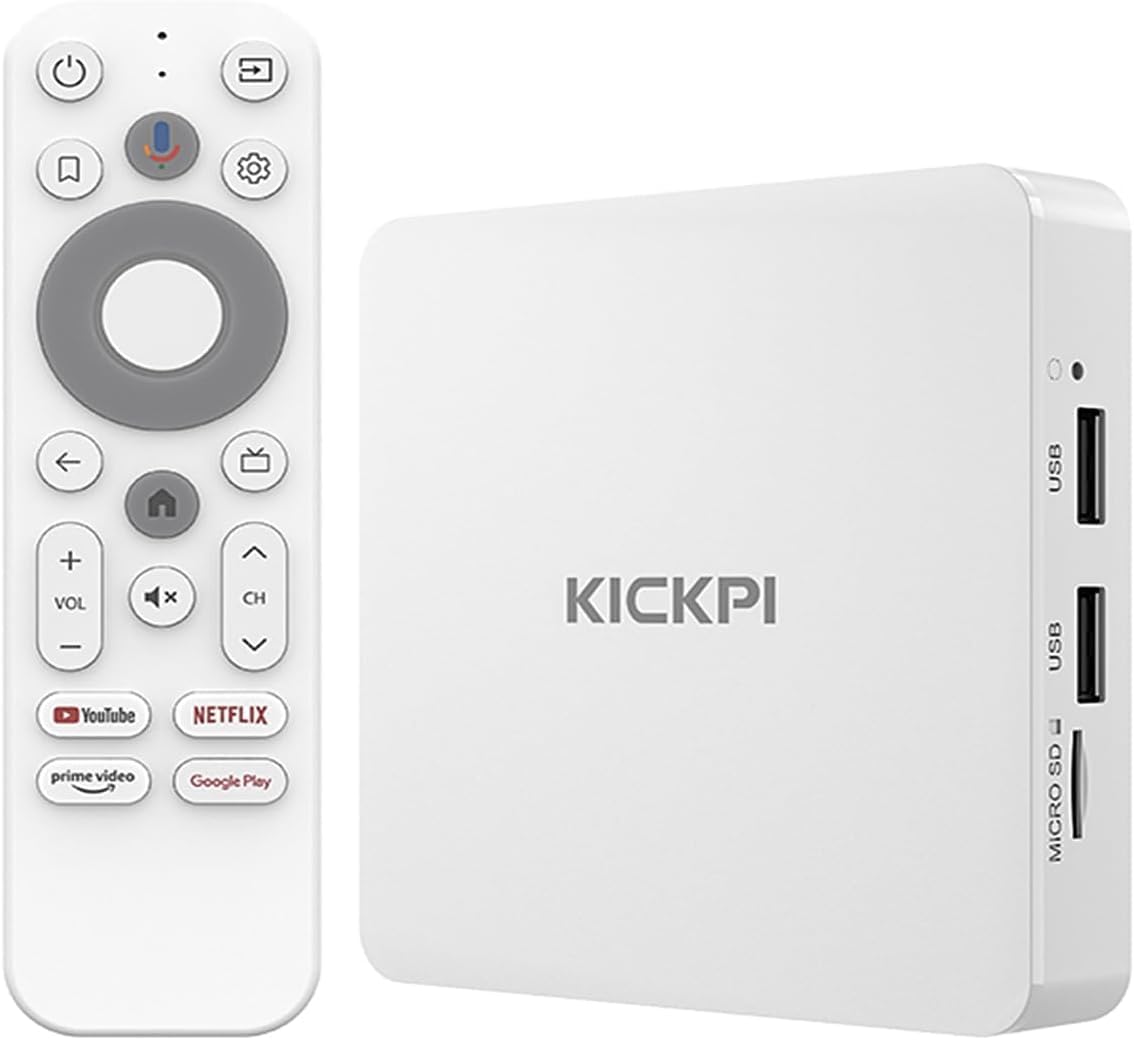 Amazon | KICKPI KP1 Android TVボックス, Google認証済み, Netflix